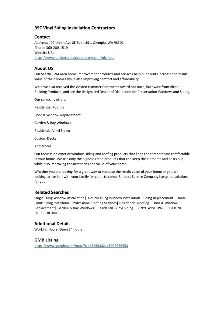 PPT - BSC Vinyl Siding Installation Contractors PowerPoint Presentation ...