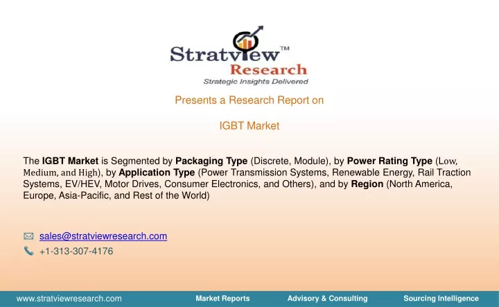 presents a research report on igbt market
