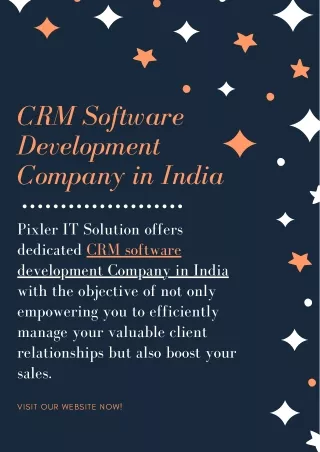 CRM Software Development Company in India