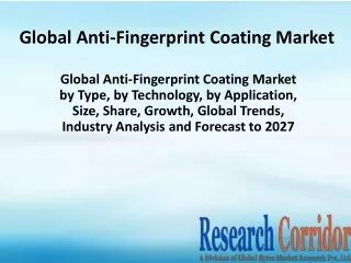 global anti fingerprint coating market