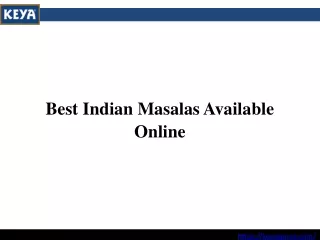 Best Indian Masalas Available Online