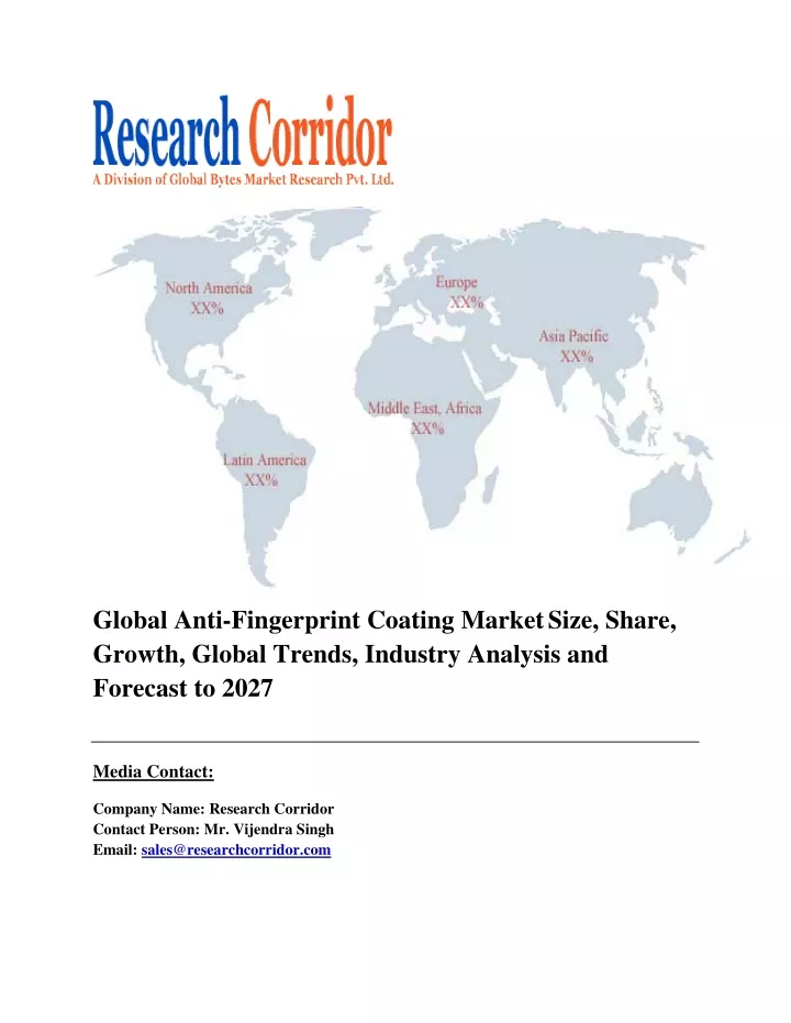 global anti fingerprint coating market size share