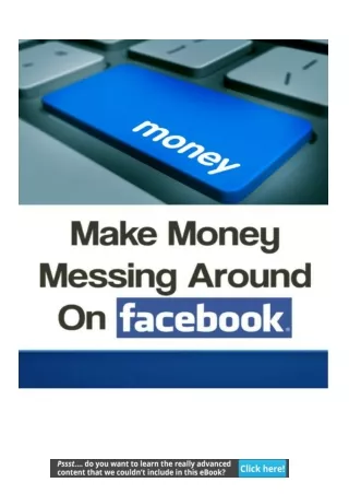 Make Money Messing Around On Facebook