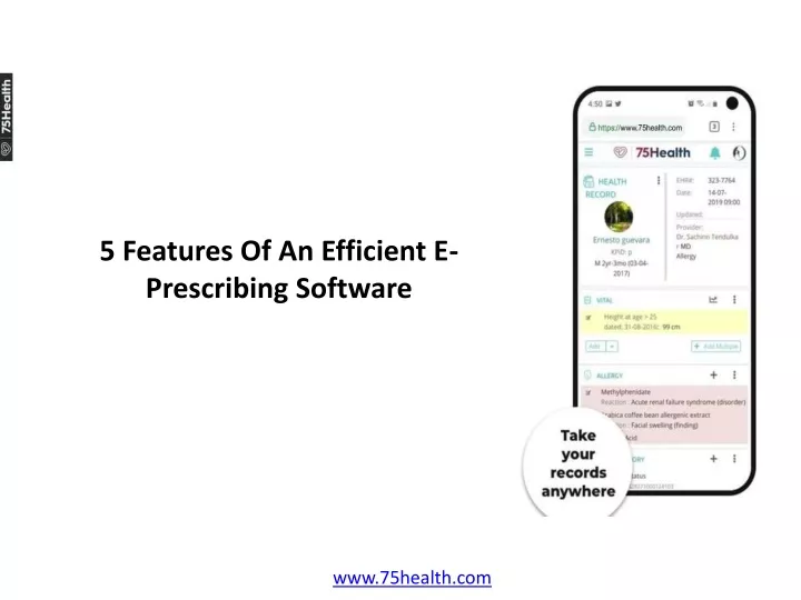 5 features of an efficient e prescribing software