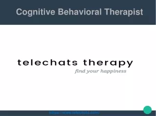 cognitive behavioral therapist