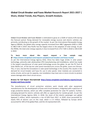 Global Circuit Breaker and Fuses Market Research Report 2021