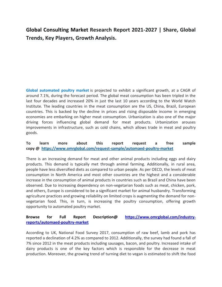 global consulting market research report 2021