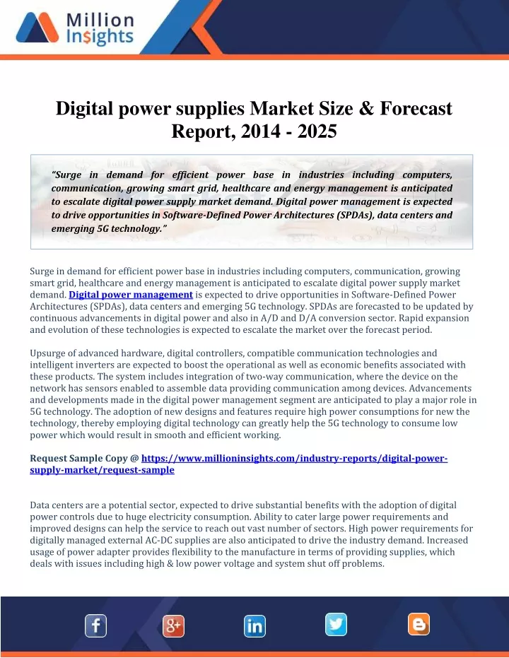 digital power supplies market size forecast