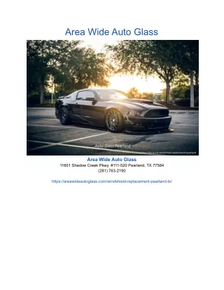 area wide auto glass