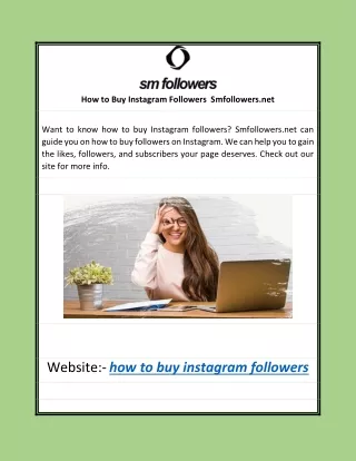 How to Buy Instagram Followers | Smfollowers.net