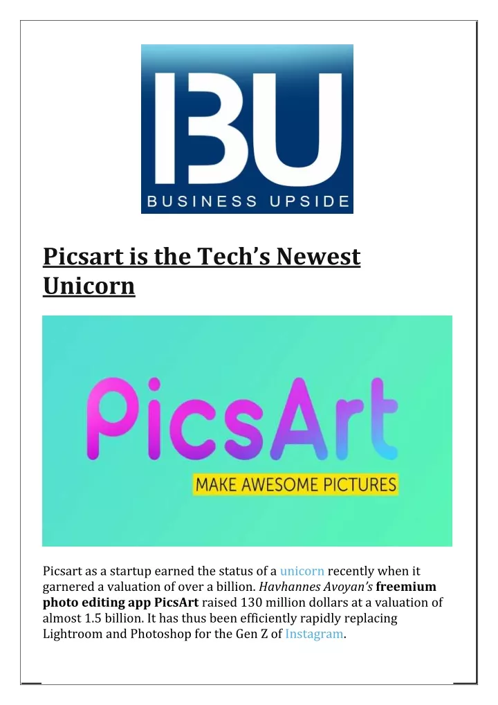 picsart is the tech s newest unicorn