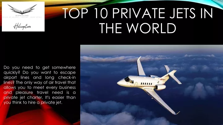 top 10 private jets in the world