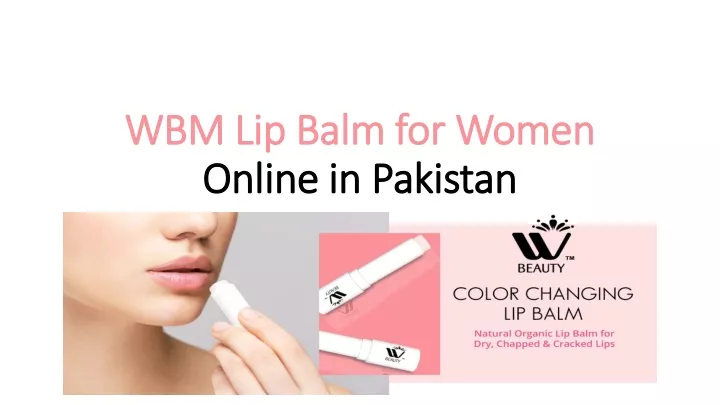 wbm lip balm for women online in pakistan