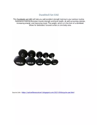 Dumbbell Set UAE