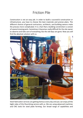friction pile