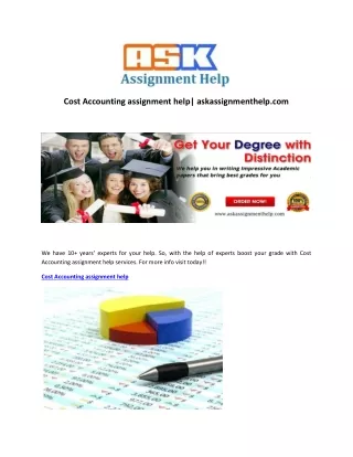 cost accounting assignment help askassignmenthelp