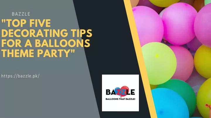 top five decorating tips for a balloons theme