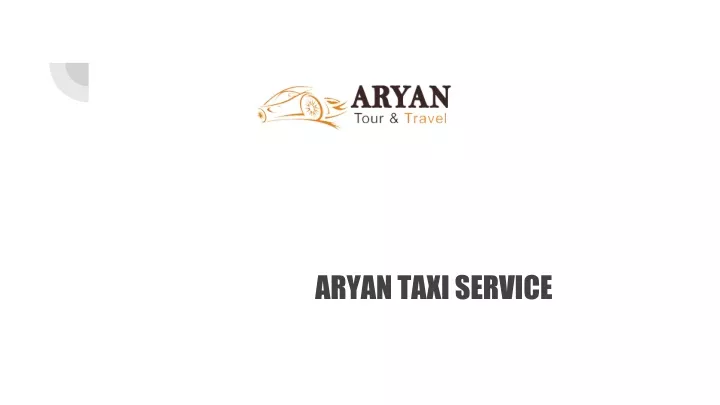 aryan taxi service