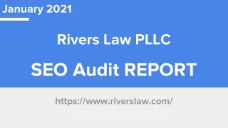 SEO Audit Report of Rivers Law (PDF)