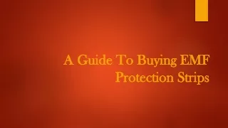 How To Buy EMF Protection Strips?