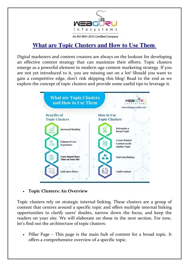 what are topic clusters and how to use them