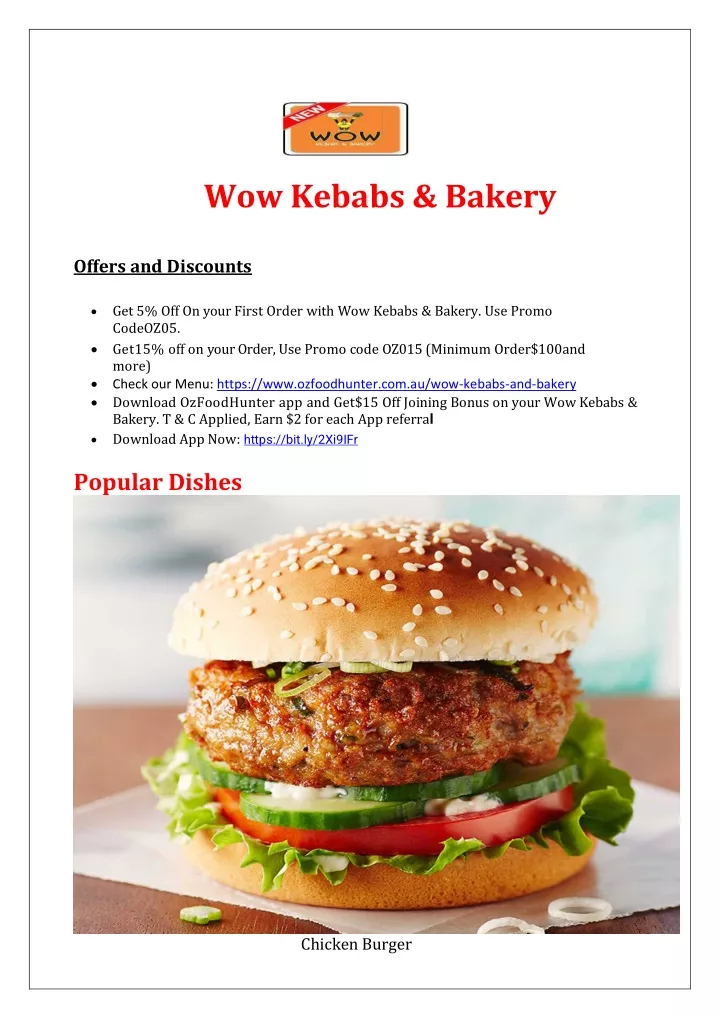 wow kebabs bakery offers and discounts