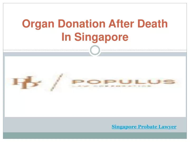organ donation after death in singapore