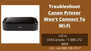 troubleshoot canon printer won t connect to wi fi