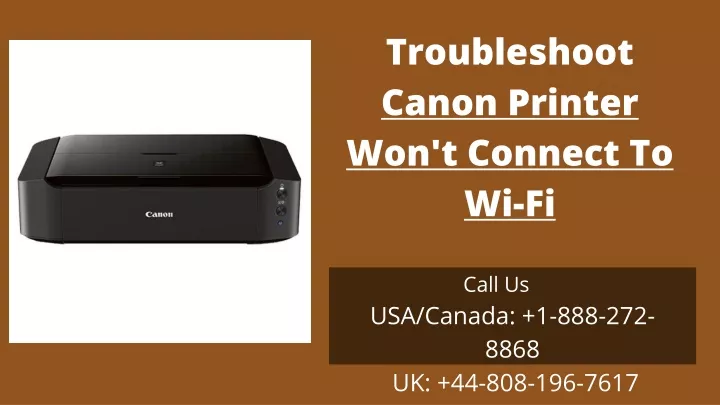 troubleshoot canon printer won t connect to wi fi