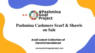Pashmina Cashmere Scarf & Shawls on Sale