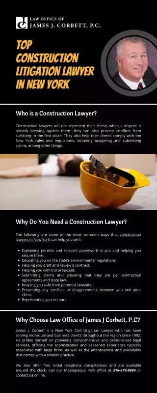 Top construction litigation lawyer in New York