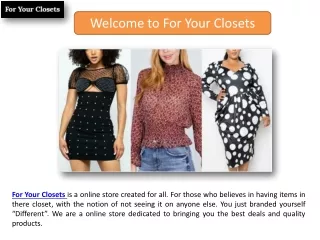 welcome to for your closets