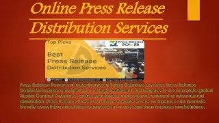online press release distribution services