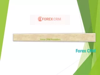 forex crm providers
