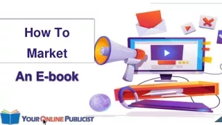 h ow to market an e book
