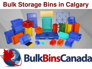 Bulk Storage Bins in Calgary