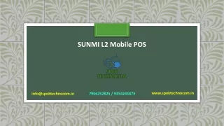 Premium SUNMI L2 Mobile POS from SPOK Technocom