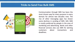tricks to send free bulk sms