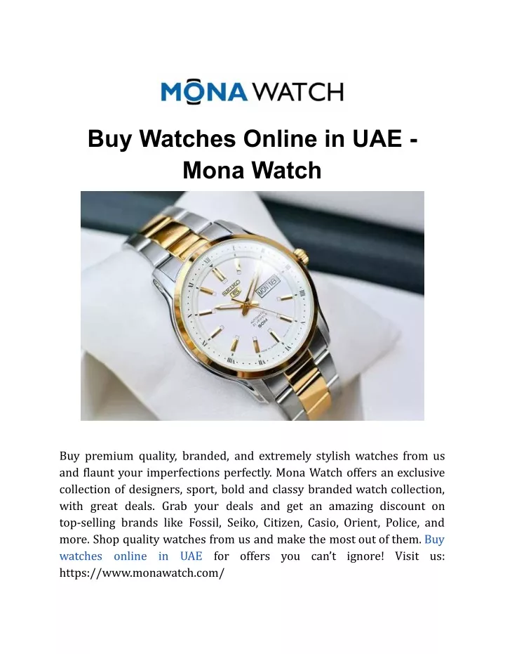 buy watches online in uae mona watch