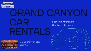 Top Car Rental Services Online | Grand Canyon Car Rentals