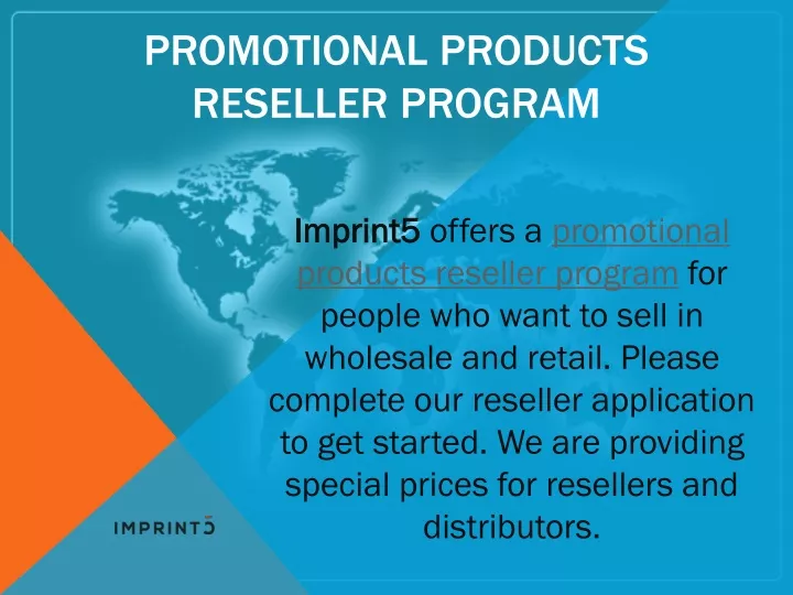 promotional products reseller program