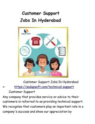 Customer Support Jobs In Hyderabad