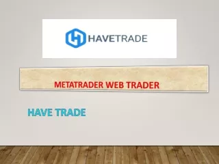 Metatrader Web Trader