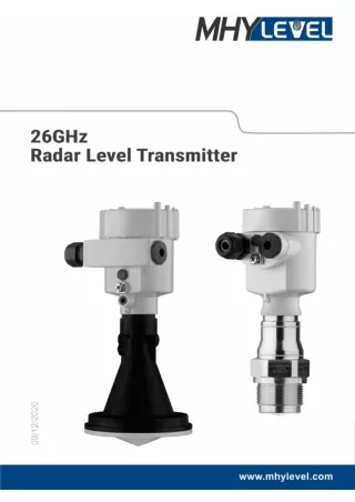 MHYlevel 26GHz High frequency Radar Level Transmitter SEAL01 | Instronline