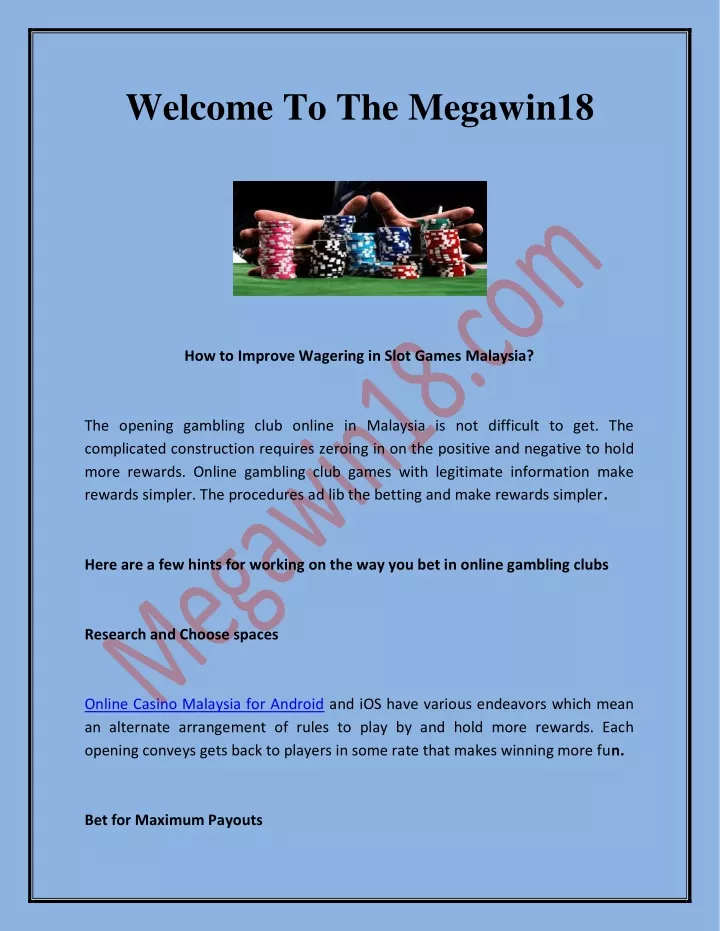 welcome to the megawin18