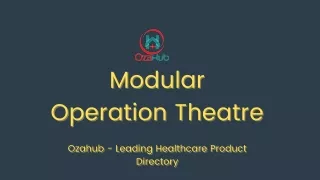 Modular Operation Theatre Manufacturers, Suppliers & Dealers