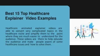 Best 15 Top Healthcare Explainer Video Examples