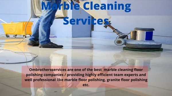 Marble Cleaning Services