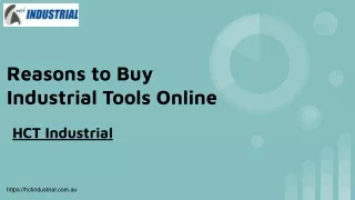 Reasons to Buy Industrial Tools Online