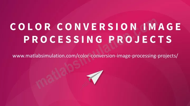 color conversion image processing projects